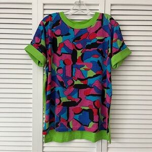 Traffic Jam 90’s Vintage Multicolor Tee, art to work retro, Size M ? See details
